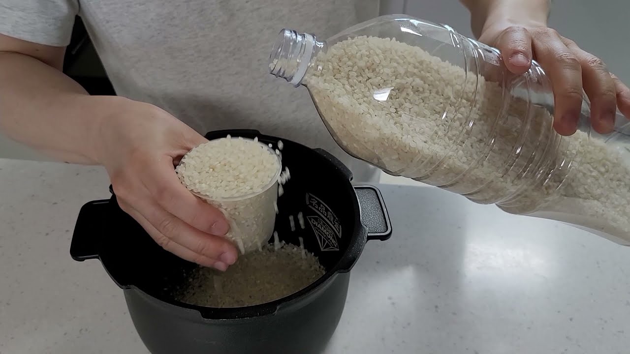 전기밥솥으로 밥(백미)을 지어 보아요