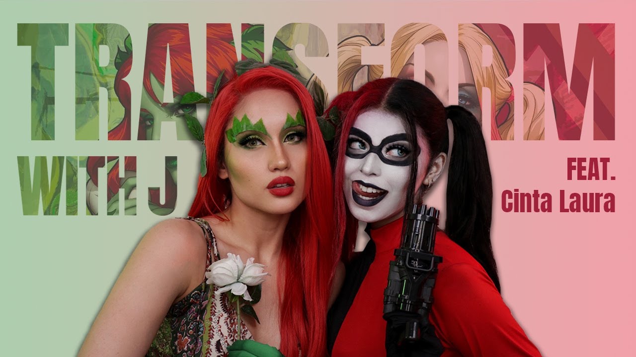CINTA LAURA BELAJAR MAKEUP JADI POISON IVY #TransformWithJ || Jharna Bhagwani