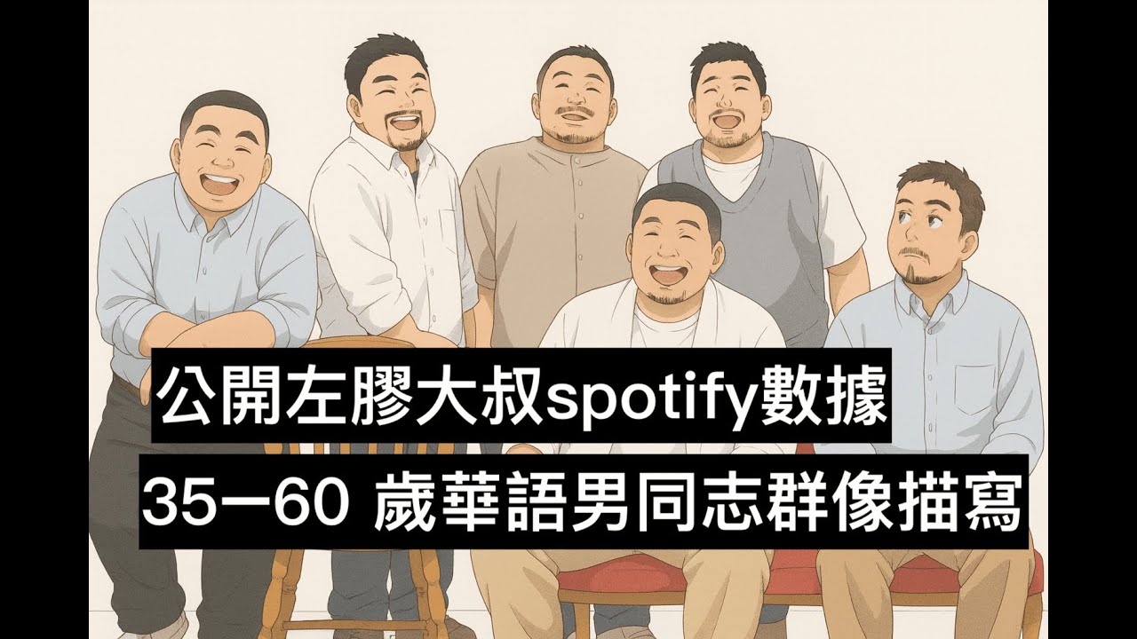 S5E53-左膠大叔spotify年終數據大公開，側寫35-60華語區男同志群像