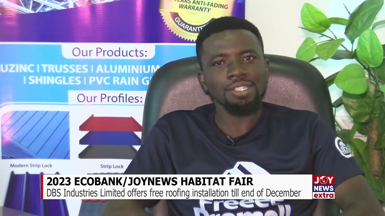 #EcobankJoyHabitatFair: DBS Industries Limited offers free roofing installation till end of December