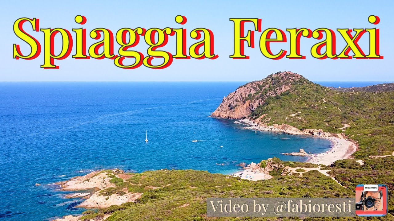 Spiaggia di Feraxi (Muravera - Sardegna). 3 km di spiaggia vista dal drone