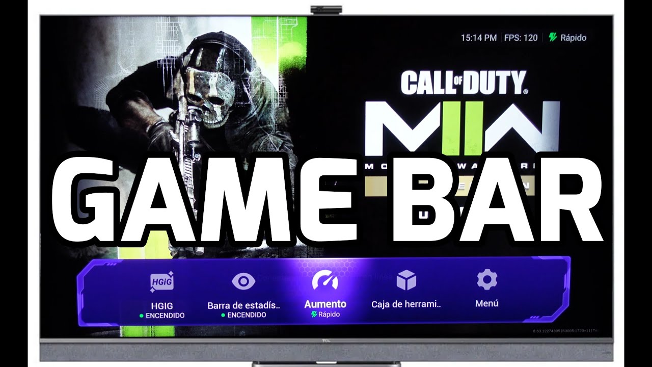 Cómo instalar activar usar Gamebar Solución no anda Barra de Juegos para TV TCL C728 C825 C835 C935