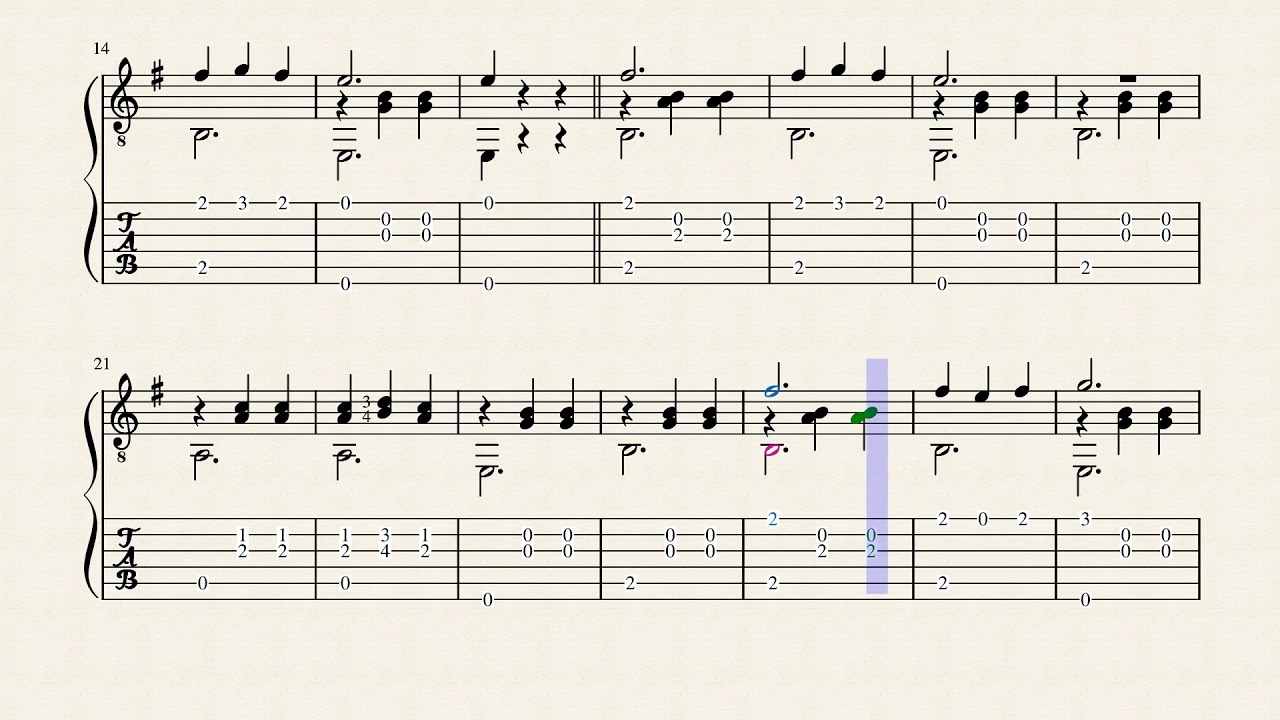 Vals - Calatayud, Bartolomé (1882 - 1973) - Tablature