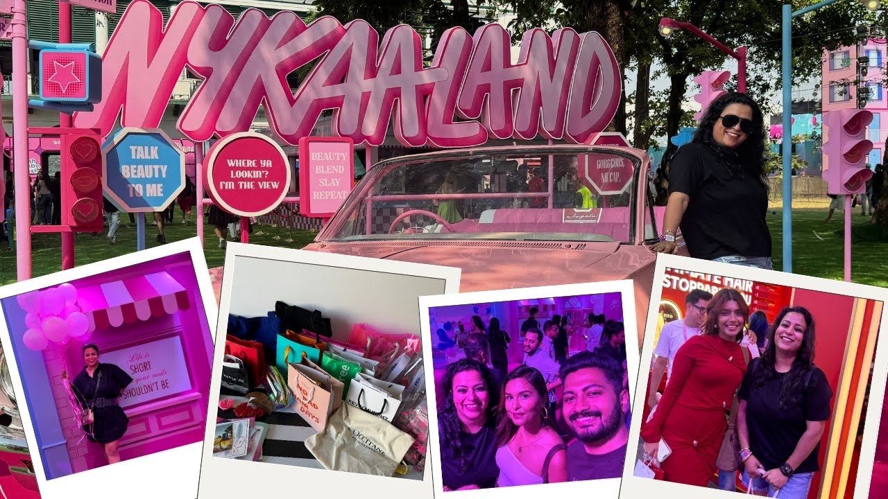 🩷 Nykaaland 2024 | MUMBAI | LOADS OF FREEBIES 🥰 | Hampers & Goodies 🎁 | #nykaa #nykaahaul #nykaaland