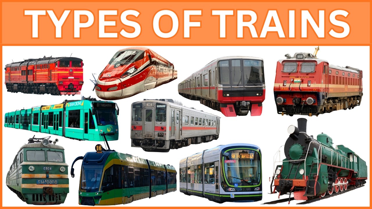 Types of Trains for Kids | Learn Different Train Names and Sounds 🚆