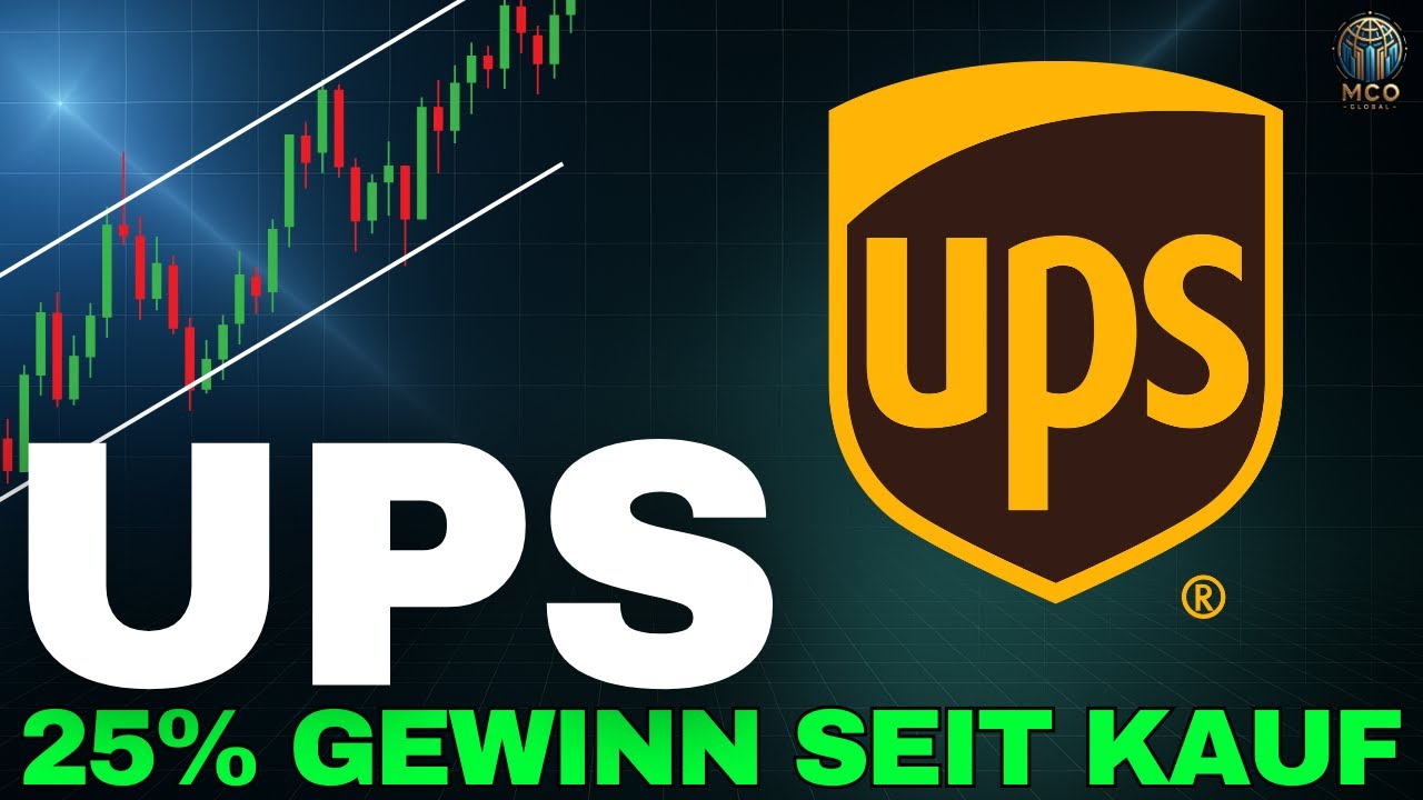 UPS Erholung - Chartanalyse, 25% Gewinn seit Kauf - UPS im MCO Portfolio