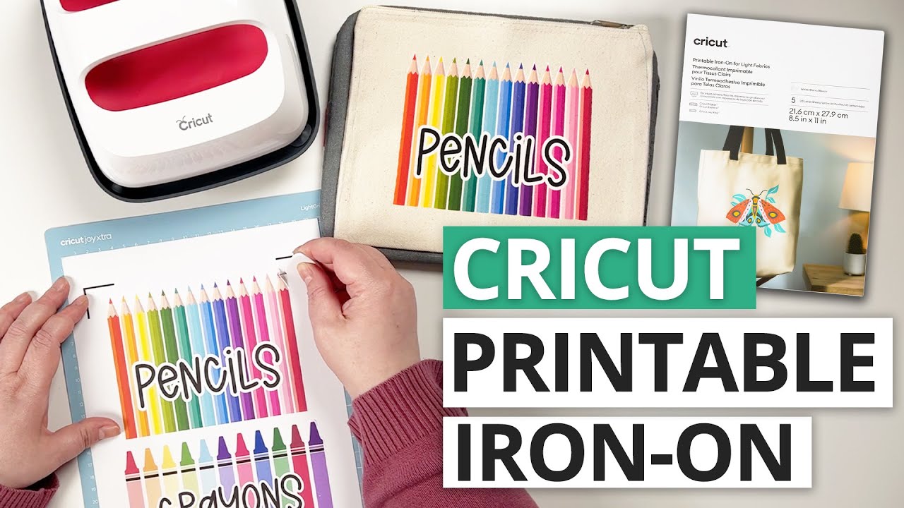 НОВЫЙ CRICUT — Как использовать термонаклейку для печати на легких тканях