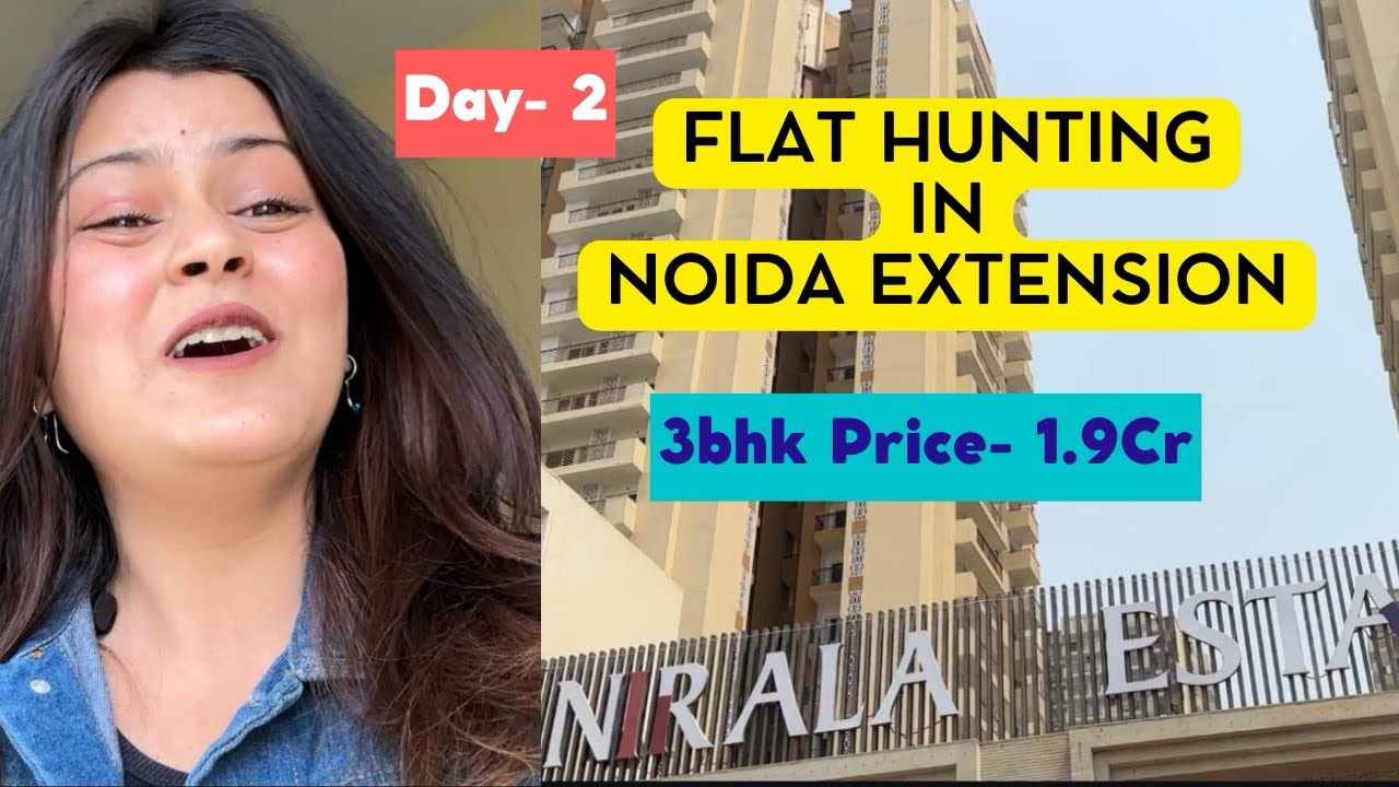 Flat Hunting in Noida Extension 🏡 | Nirala Estate Tour 🏙️ | Honest Review & Vibes 🔍