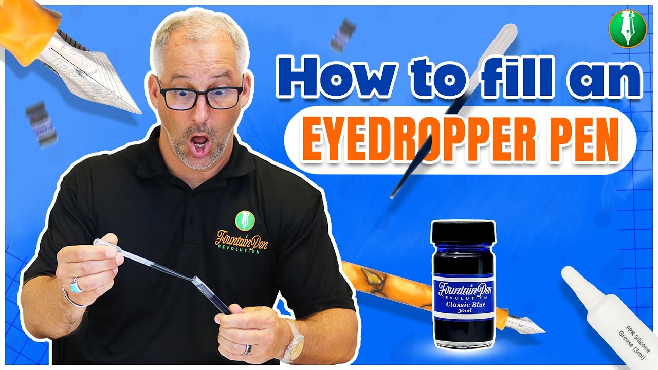 How to fill an eyedropper fountain pen.