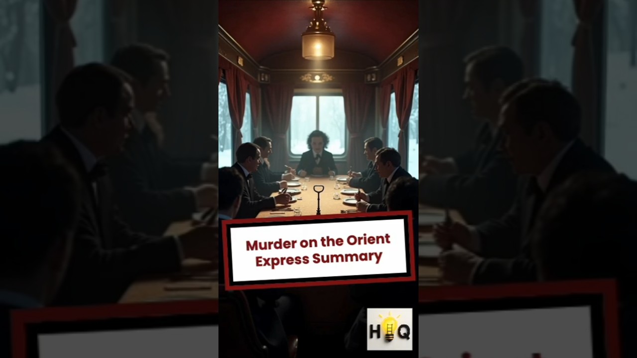 Murder on the Orient Express in 60 Seconds 🕵️‍♂️ | Agatha Christie's Classic Mystery Summary