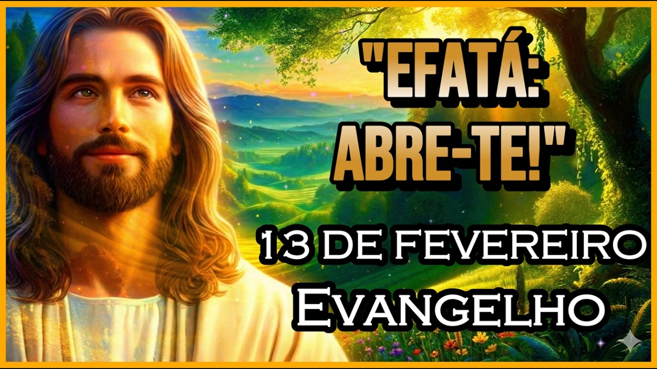 EVANGELHO DO DIA 13/02/2026 | PARTILHA DO DIA | MEDITAÇÃO DA PALAVRA | REFLEXÃO DO EVANGELHO