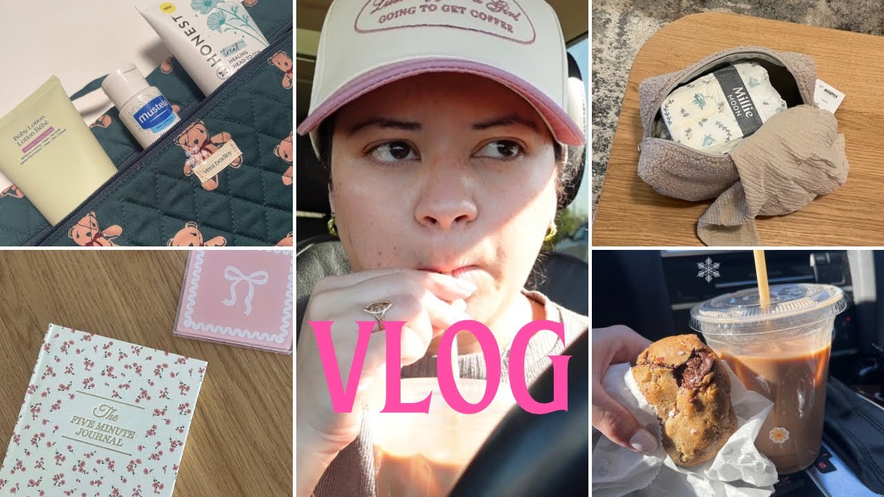 five minute journal, h&m baby haul, new travel diaper bag, local coffee shop