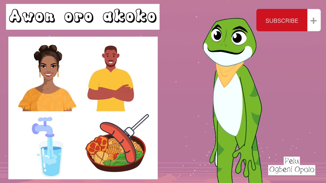 First words in Yoruba | Awon oro akoko | Toddler Learning Yoruba | Omo Daada | Bilingual