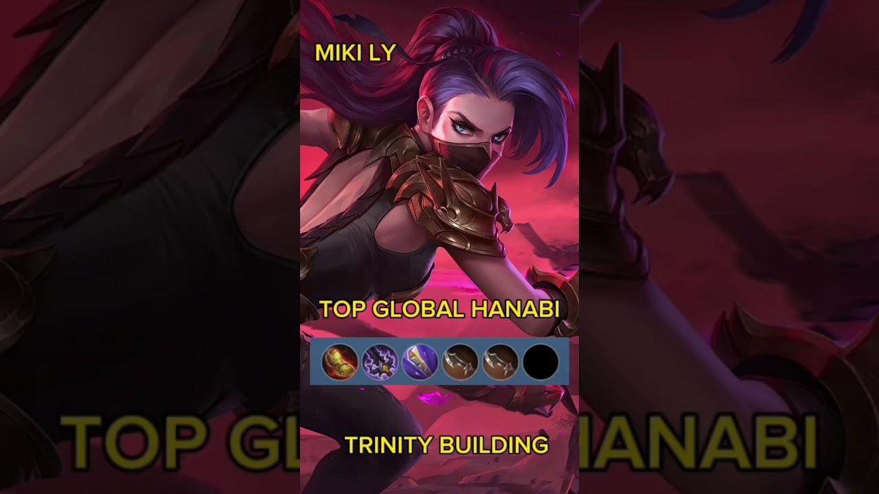 TOP GLOBAL HANABI TRINITY ITEM BUILD?! #mobilelegends #shorts #mlbb #mobilegame #mplid