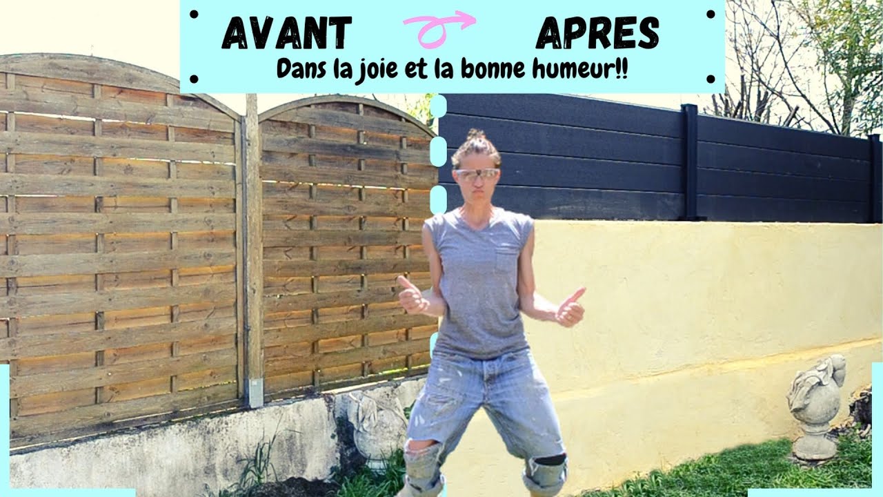 Je monte un mur de clôture dans la joie et la bonne humeur!