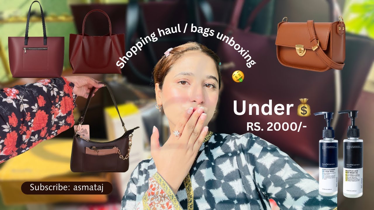 Let’s unbox with me | Shopping haul | under 2000💰 bags 🤑