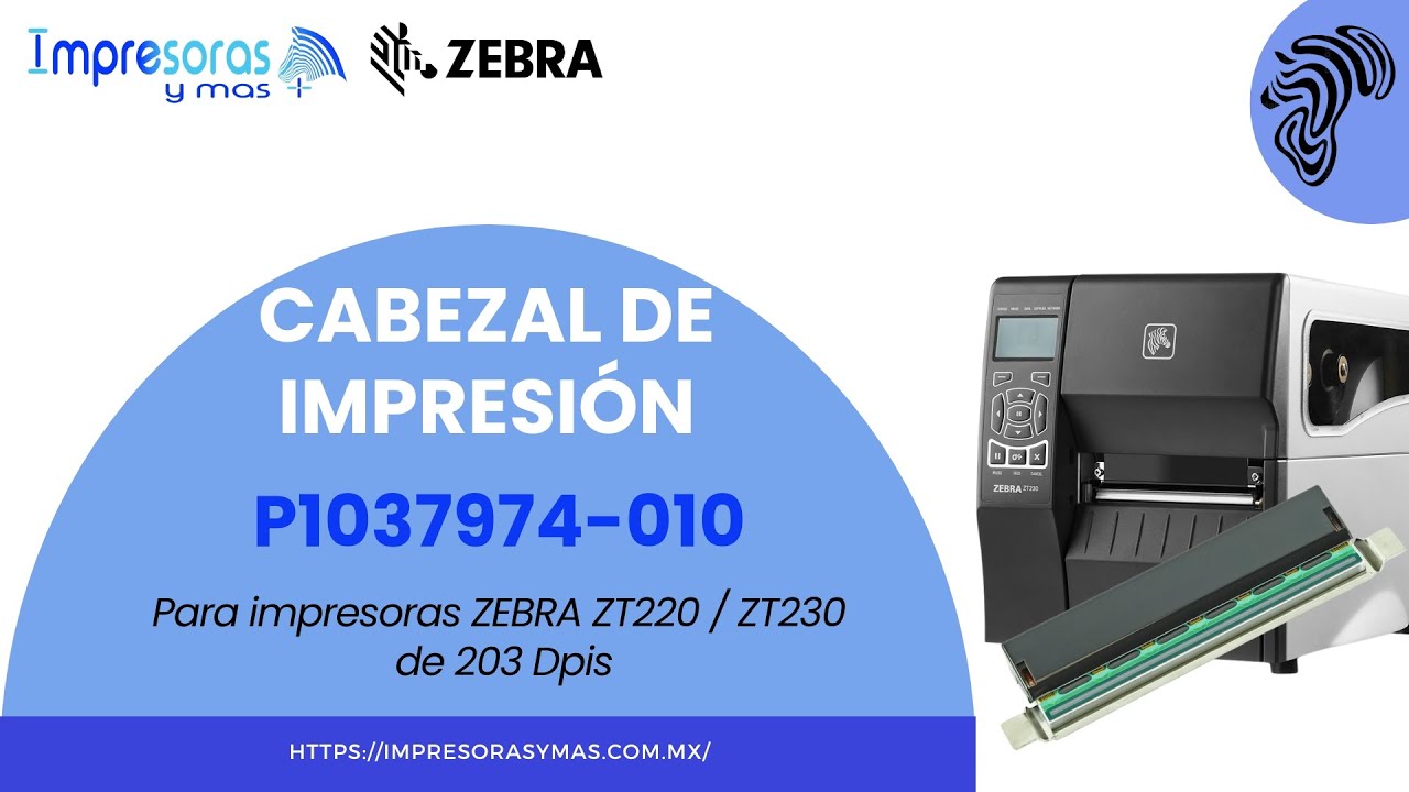 Cabezal de Impresión ZEBRA para ZT220, ZT230 203Dpis P1037974-010