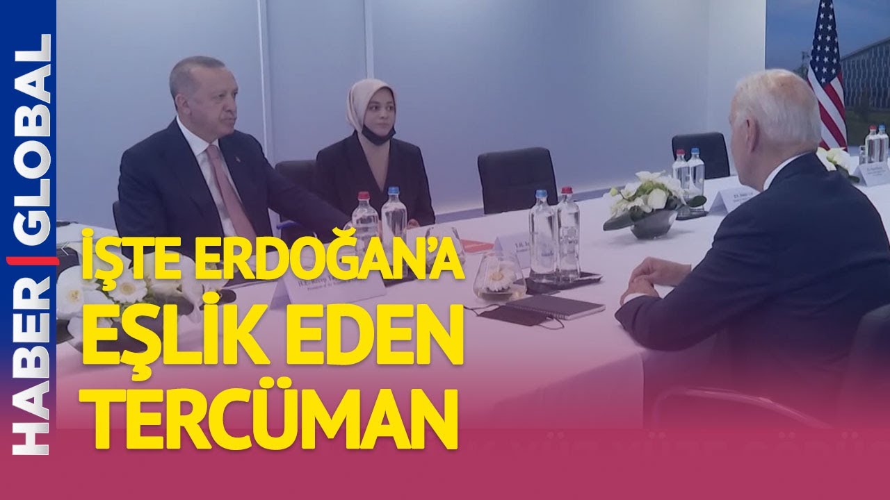 İşte Erdoğan - Biden Arasındaki Tarihi Görüşmeye Eşlik Eden Tercüman