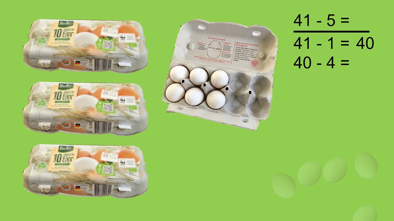 Minusaufgaben mit Zehnerübergang