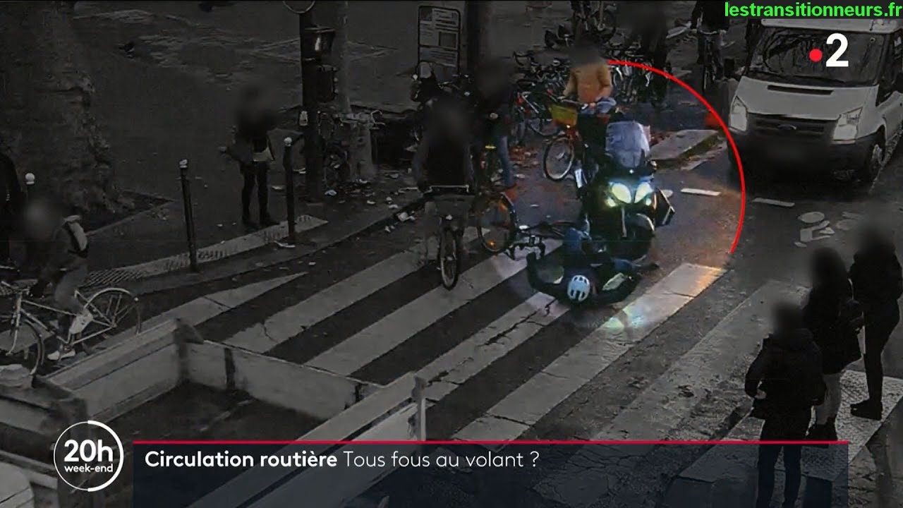 Reportage: La violence routière contre les cyclistes (JT 20H  France 2  - 2023)