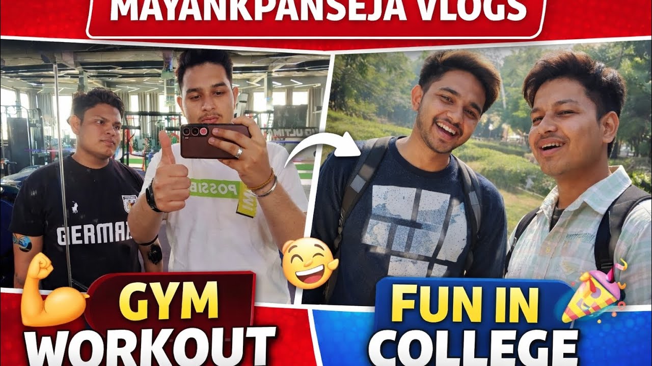 Aaj gaye gym |or full masti in collage 😁|@Mayankpanseja #trending #subscribe #vlog #funny 