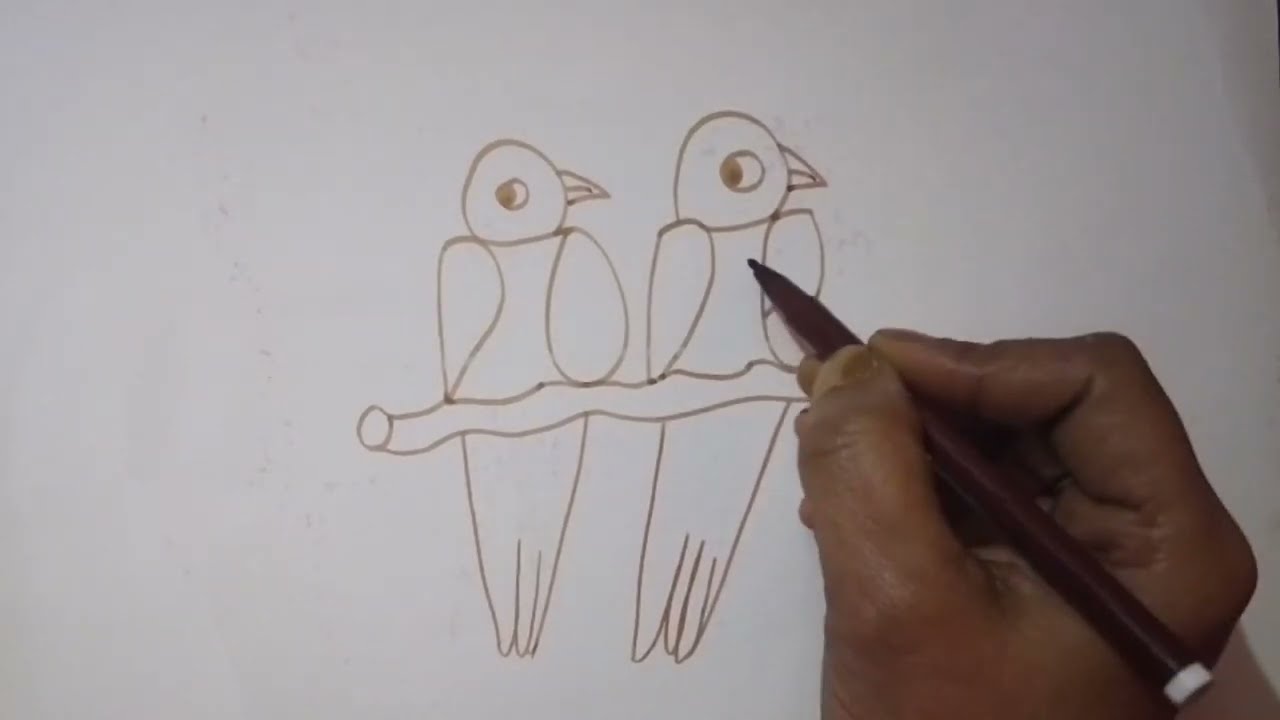 2026 Trending  🐤Birds Drawing Video || Abhisoni drawing Channel 