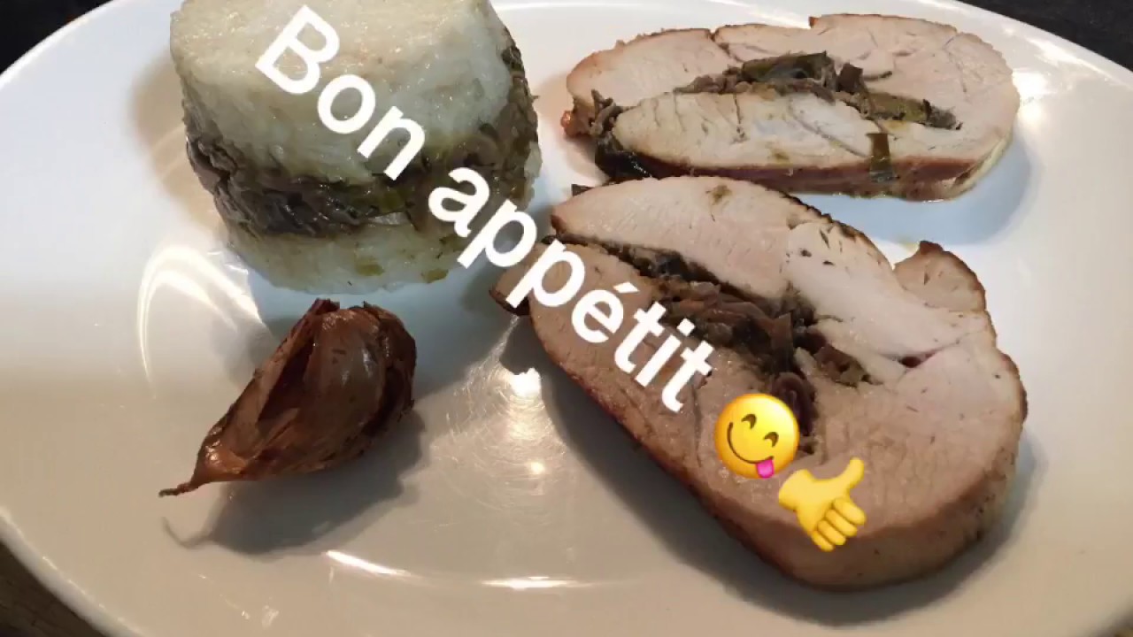 Rôti de dinde farci aux champignons facile et rapide