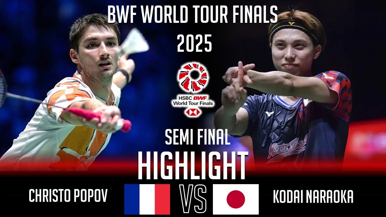 SEMI FINAL‼️Christo POPOV (FRA) vs Kodai NARAOKA (JPN) | World Tour Finals 2025 Badminton