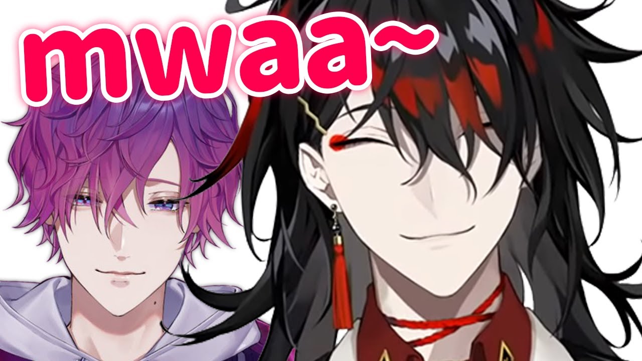 Vox gave Uki a kiss on the forehead