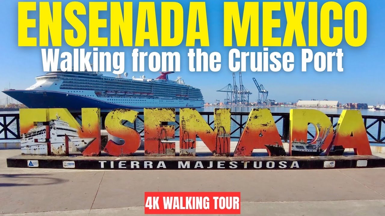 Walking Tour of Ensenada Mexico 🇲🇽 | From Cruise Port to Downtown Tourist Strip (Carnival Legend)