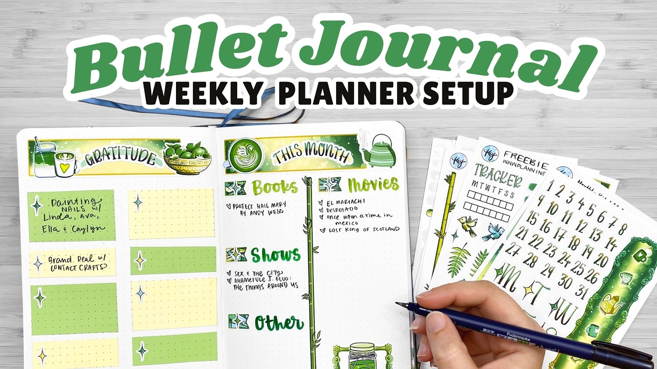 My Weekly Bullet Journal Setup 📖 Plan with Me LIVESTREAM!