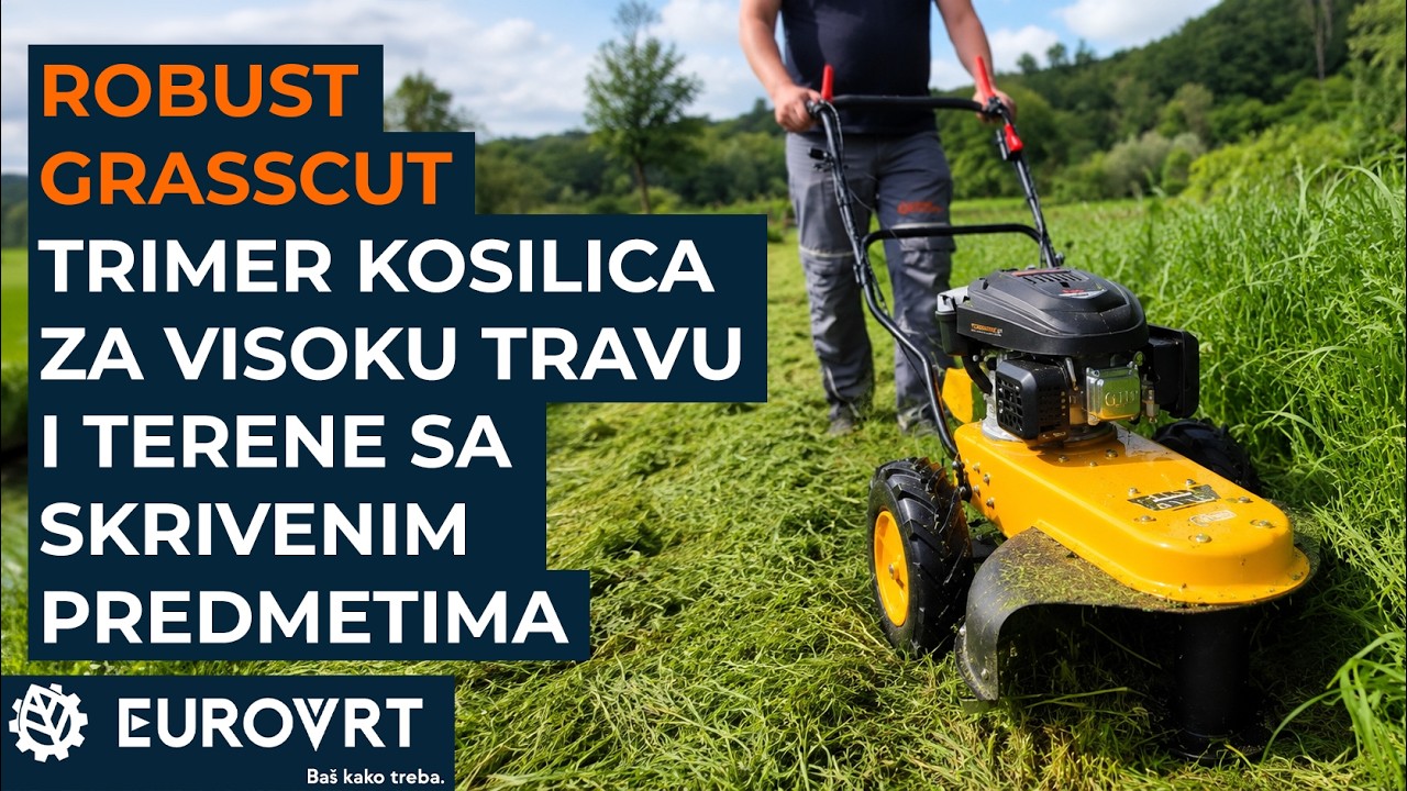Robust Pro Grasscut u akciji &mdash; 4 mm flaks kroz visoku travu i korov | Eurovrt