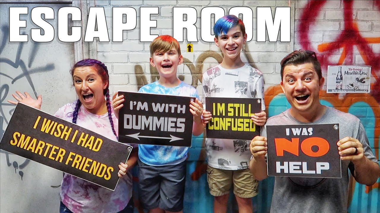 IN REAL LIFE ESCAPE ROOM WITH THE NOOB FAMILY (FUNhouse Family) THE TERMINAL
