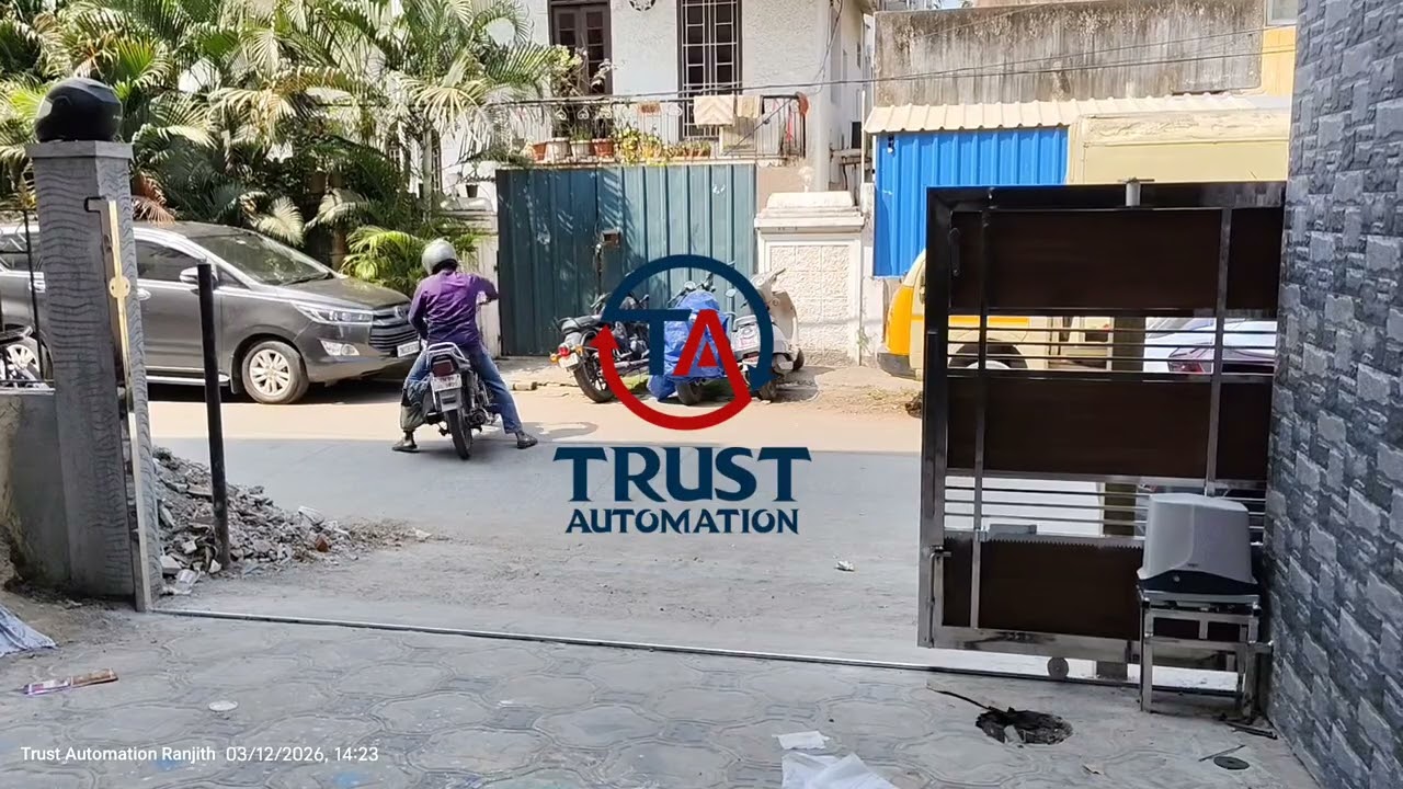 Key automation sliding gate motor in chennai #gateautomation #keyautomationchennai #gatemotor 