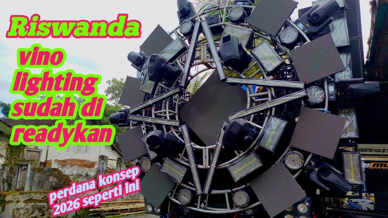 Tampilan perdana vino lighting seperti ini #riswanda #riswandaaudio #vinolighting 