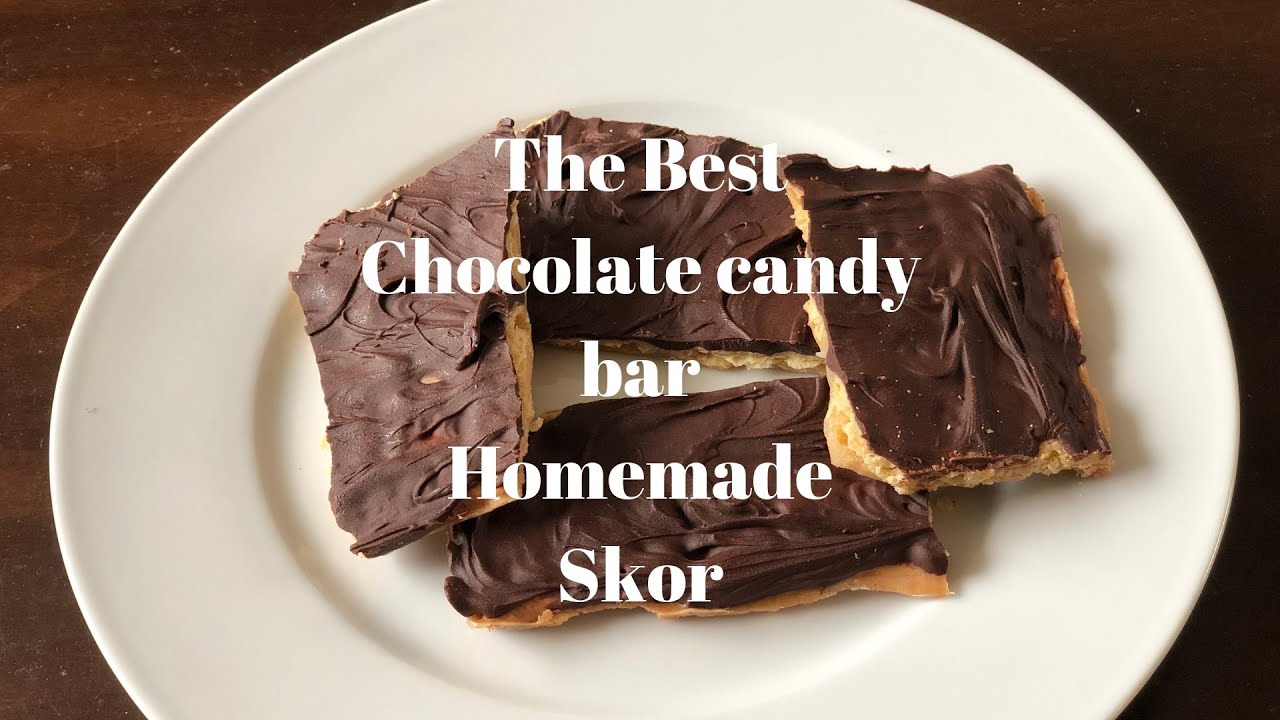 The best chocolate candy bar Homemade Skor
