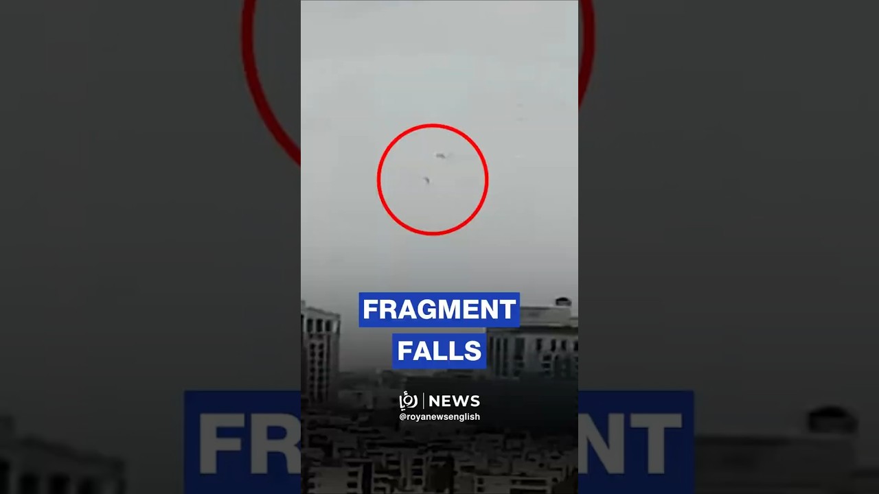 Moment missile fragment lands in Amman