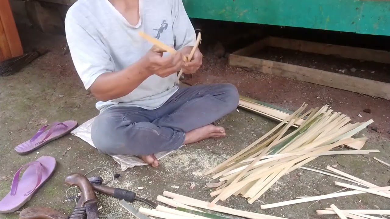 Sekil orang ini mampu menyulap bambu menjadi karya #karya #senitradisional