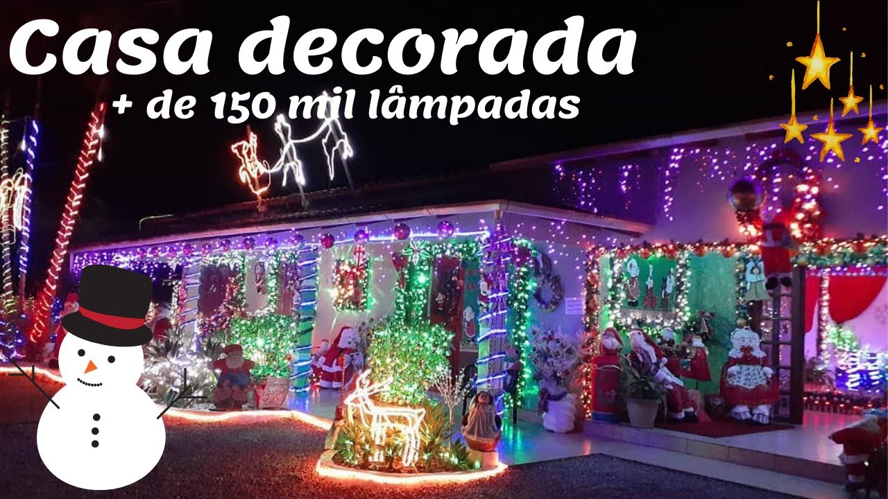 Tour Casa de Natal Brilhante decorada com + de 150 mil lâmpadas - ITAJAI - SC