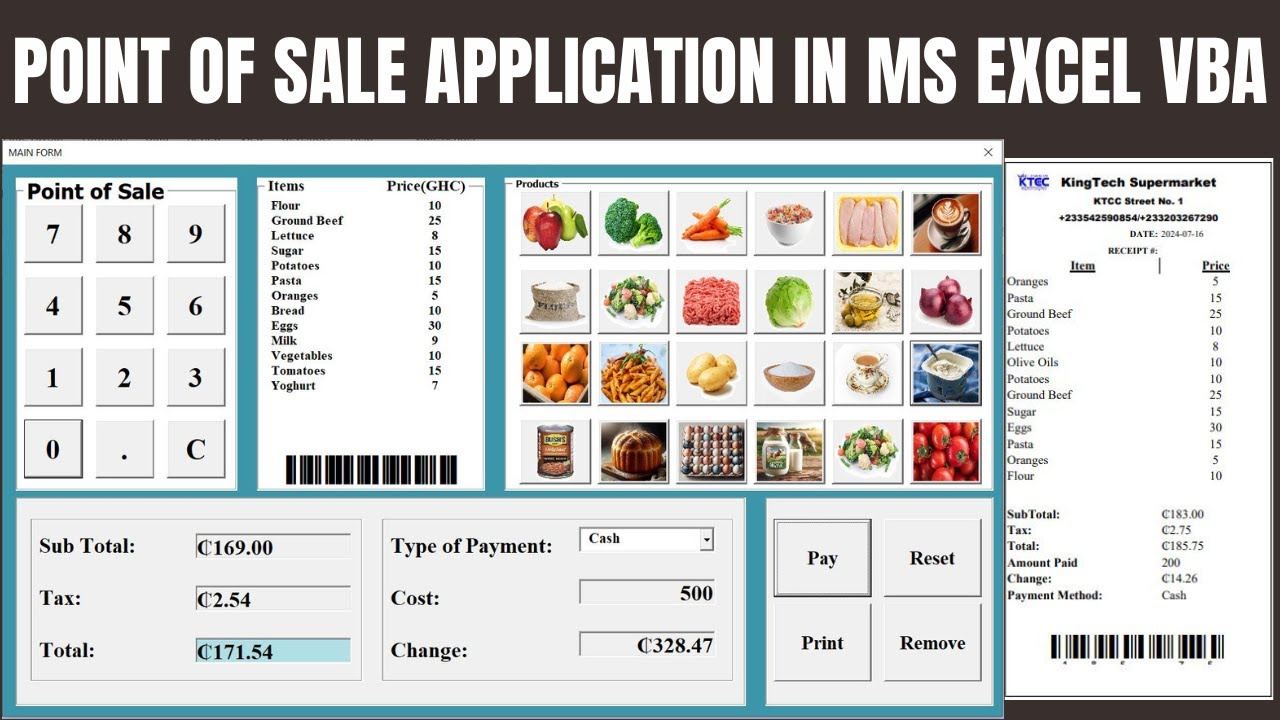 КАК СОЗДАТЬ ПРИЛОЖЕНИЕ ДЛЯ ТОЧКИ ПРОДАЖ В MS EXCEL VBA