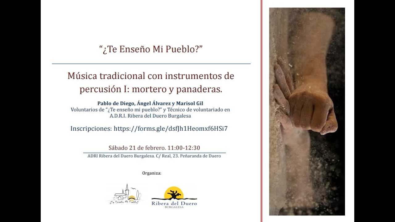 II Jornada de Formación ¿Te Enseño Mi Pueblo? 2026: Música tradicional parte I.