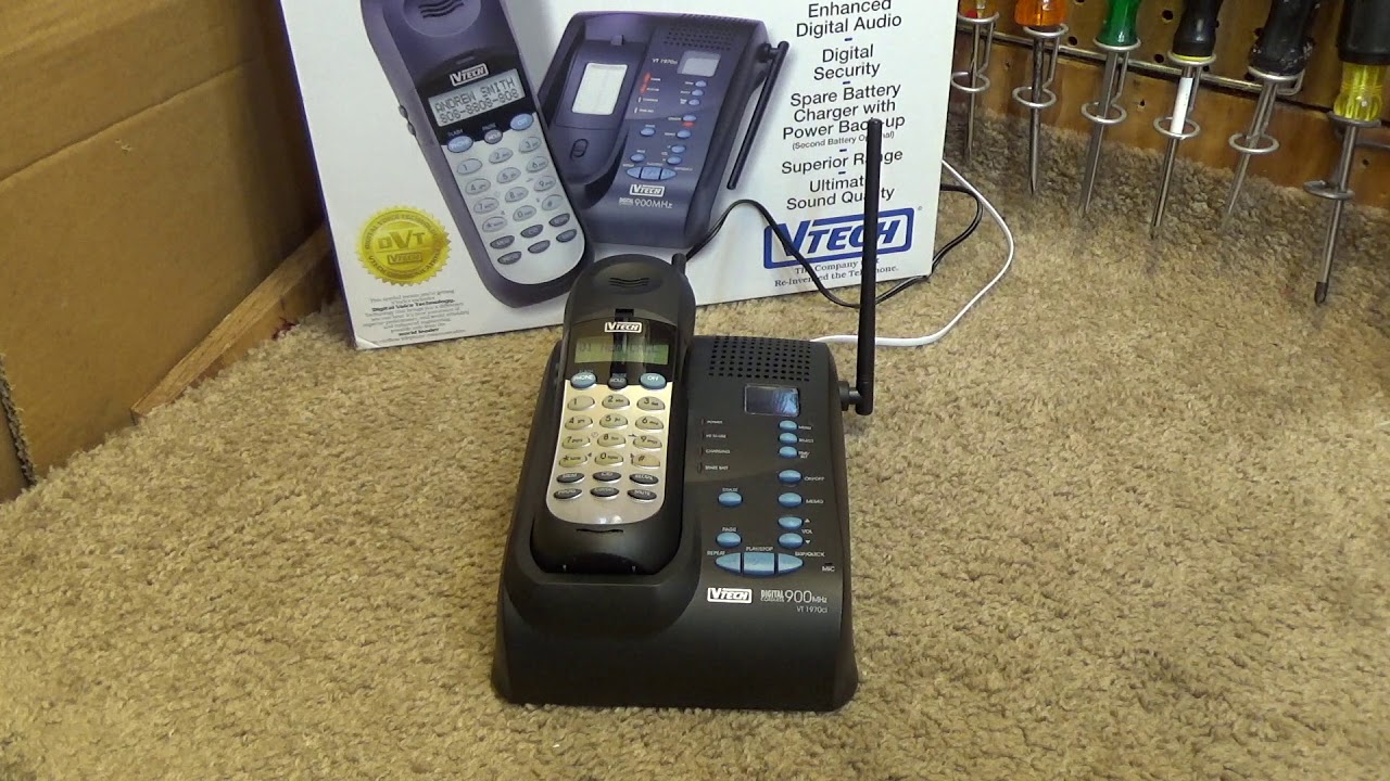 Vtech VT 1970ci 900 MHz Digital Cordless Phone Ringing