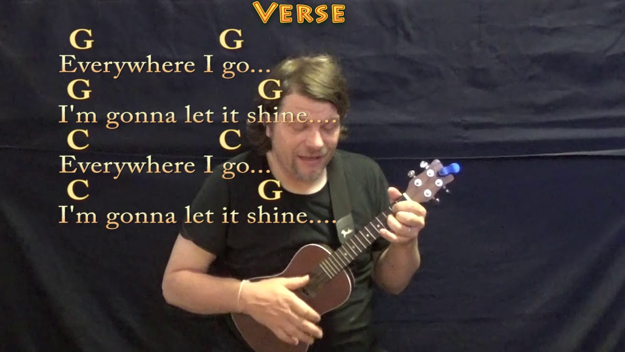 This Little Light of Mine (Spiritual) Ukulele Cover Lesson in G with Chords/Lyrics