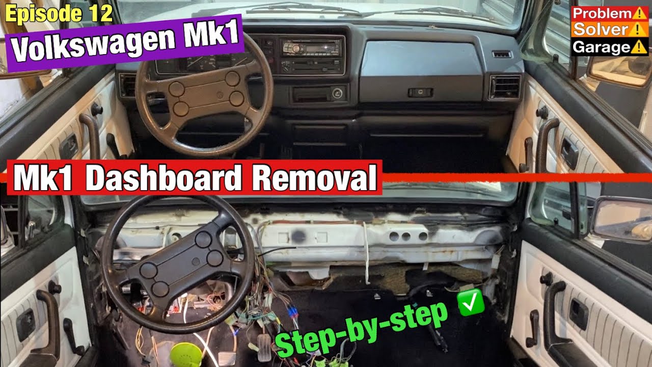VW Mk1 dashboard removal. How to remove the dashboard from a VW Golf Mk1, Rabbit Mk1