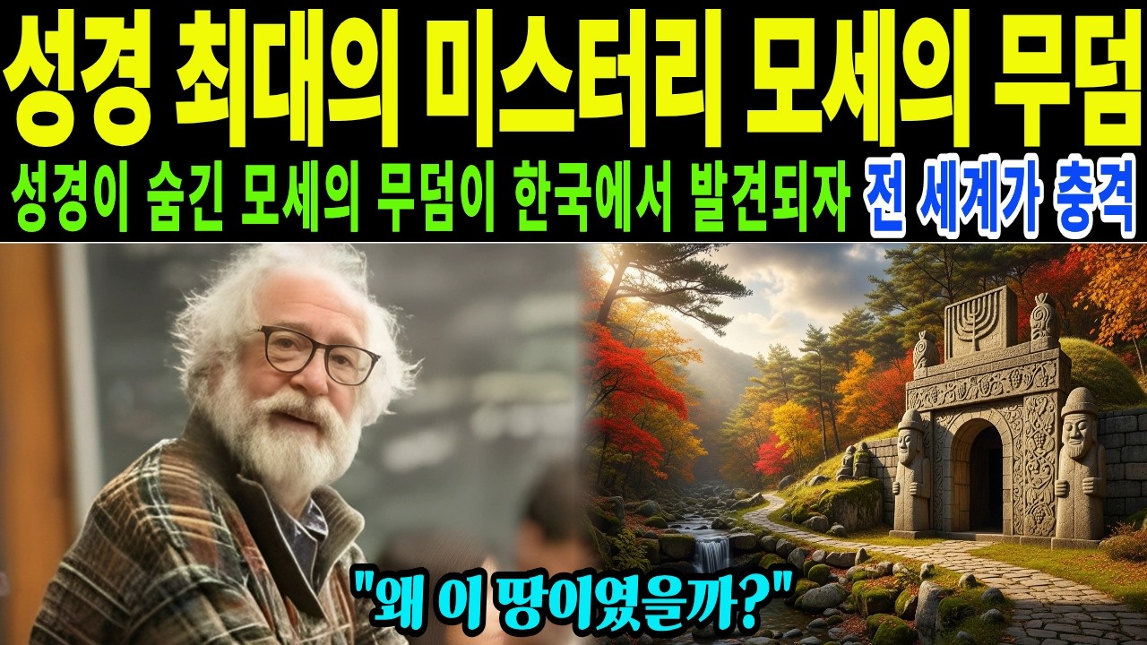 [해외감동사연] 성경이 숨긴 모세의 무덤의 흔적이 한국에서 발견되자 전 세계가 충격에 빠진 사연