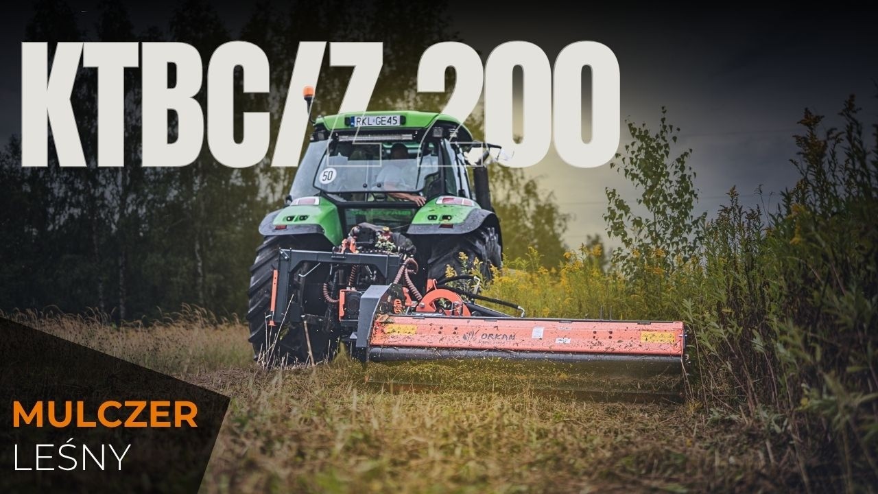 IDEALNA NA USŁUGI! | Kosiarka Bijakowa na pantografie - ORKAN KTBC/Z 200 koszenie, mulczowanie