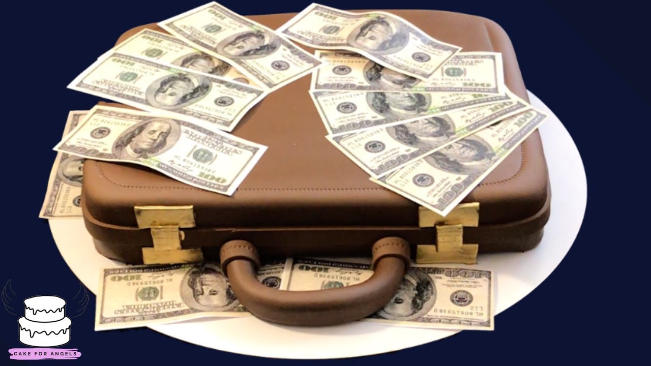 Boss Money Briefcase Cake