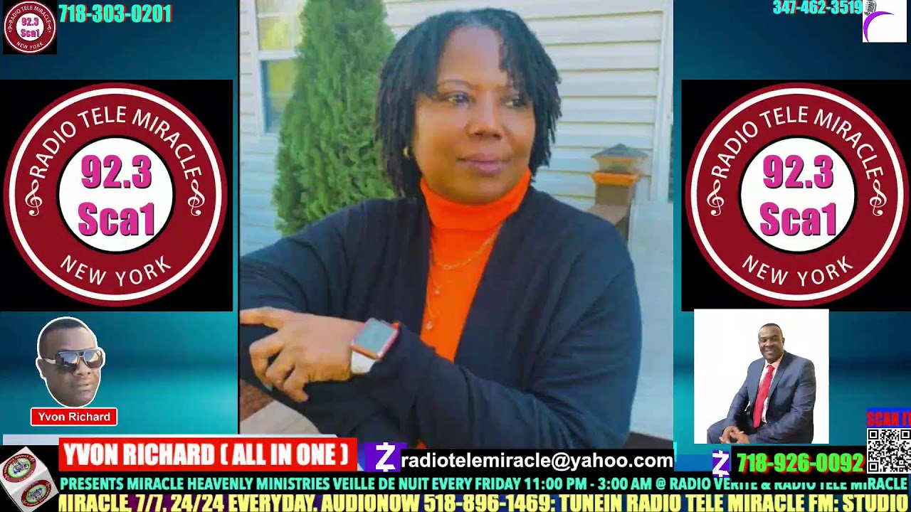 YVON RICHARD PRESENT MIRACLE HEAVENLY MINISTRIES VEILLE DE NUIT LIVE ON RTM. 92.3 SCA1