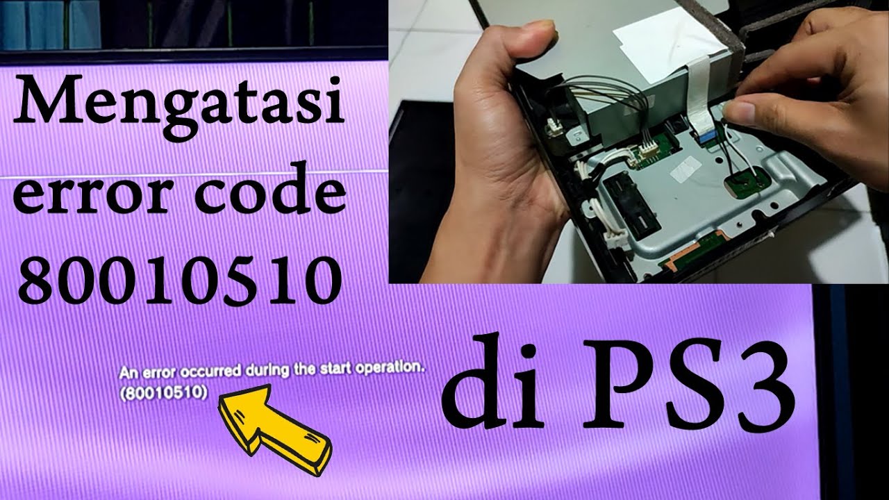 Cara Mengatasi error code 80010510 (mmcm blank / macet dan game error) di PS3