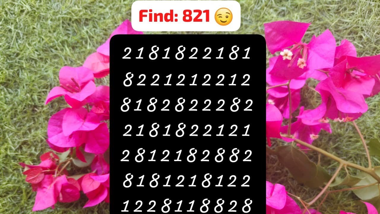 വെയിലും മഴയും 🩷 is live! Can You Find The Number 821🤔Eight hundred and twenty one❤️